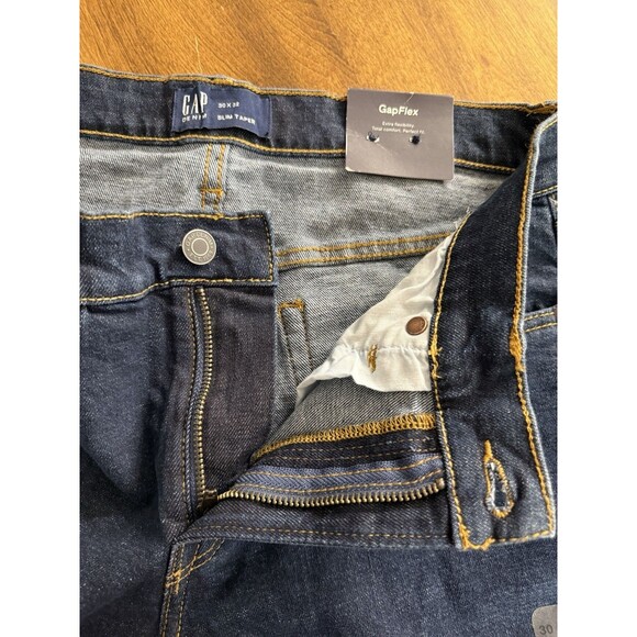 Gap Denim GapFlex Slim Taper Jeans Men's 30 x 32 Medium Wash NWT - Picture 2 of 6